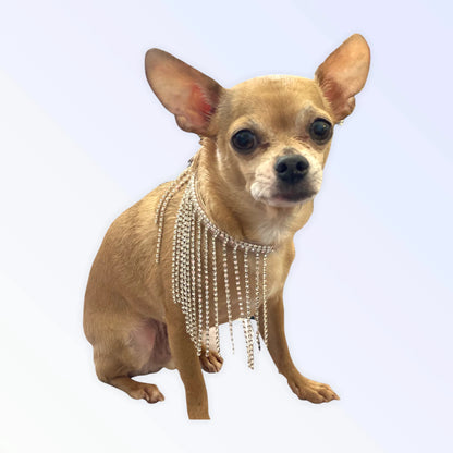 The Starlet - Crystal Diamond Fringe Collar